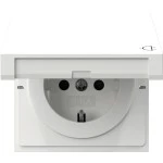 Gira 441470 SCHUKO-Steckd. KD + SH Flächenschalter Reinweiß 