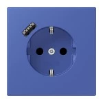 Jung LC1520-18A206 SCHUKO Steckdose 16A 250V mit USB-Ladegerät 1xTyp A integrierter erhöhter Berührungsschutz SAFETY+ Serie LS bleu outremer 31 