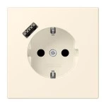 Jung LC1520-18A245 SCHUKO Steckdose 16A 250V mit USB-Ladegerät 1xTyp A integrierter erhöhter Berührungsschutz SAFETY+ Serie LS blanc ivoire 