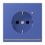 Jung LC1520-OLNW206 SCHUKO Steckdose 16A 250V mit LED-Orientierungslicht integrierter erhöhter Berührungsschutz SAFETY+ Serie LS bleu outremer 31 