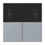 Jung LC4093TSA257 Tastensatz 3-fach F40 Raumcontroller Serie LS gris clair 59 