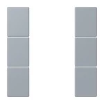 Jung LC503TSA257 Tastensatz 3-fach F50 Serie LS gris clair 59 