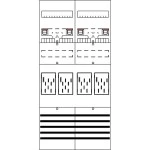 Striebel & John BF27T4 Zählerfeld 7RE 4Z vorverdrahtet mit BKE-I 2CPX054129R9999 