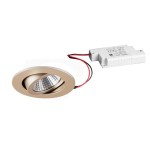 Brumberg 39361074 LED-Einbaustrahler 230V AC 50 Hz 7W 38° 4000K rund schwenkbar weiss, 