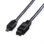 roline 11.02.9718 IEEE 1394b / IEEE 1394 Kabel 9/4polig schwarz 1,8 Meter 