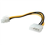 roline 11.03.1019 Internes Power Kabel 4polig HDD / ATX12V-P4 4-polig Power 0,15 Meter 