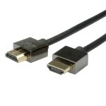 roline 11.04.5596 Notebook HDMI High Speed Kabel mit Ethernet schwarz 1,5 Meter 