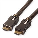 roline 11.04.5681 4K HDMI Ultra HD Kabel mit Ethernet Stecker/Stecker schwarz 2 Meter 