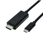 roline 11.04.5841 USB Typ C/HDMI Adapterkabel Stecker/Stecker 2 Meter 