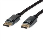 roline 11.04.5867 DisplayPort Kabel v1.4 DP Stecker/Stecker schwarz / silber 2 Meter 