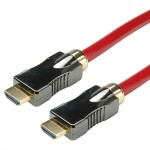 roline 11.04.5901 8K HDMI Ultra HD Kabel mit Ethernet Stecker/Stecker rot 1 Meter 