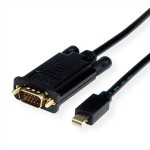 roline 11.04.5976 Kabel Mini DisplayPort-VGA Mini DP Stecker/VGA Stecker schwarz 1,5 Meter 