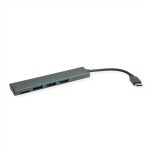 roline 14.02.5051 USB 3.2 Gen 1 Hub 3fach Typ C Anschlusskabel mit CardReader 