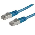 roline 21.15.0134 Patchkabel Kat.5e (Class D) FTP blau 1 Meter 