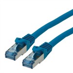 roline 21.15.2840 Patchkabel Kat.6A S/FTP (PiMF) Component Level LSOH blau 0,5 Meter 