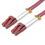 roline 21.15.8615 LWL-Kabel 50/125µm OM4 LC/LC stahlarmiert LSOH violett 10 Meter 