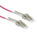 roline 21.15.8871 LWL-Kabel 50/125µm OM4 LC/LC Low-Loss-Stecker violett 1 Meter 