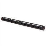 roline 26.11.0349 Kat.5e (Class D) 19 Zoll-Patchpanel 24 Ports UTP schwarz 