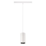 SLV 1006860 NUMINOS® S, 48V Pendelleuchte, Pendellänge 150cm, 4000K, 20°, DALI 2, matt weiß / glänzend chrom 