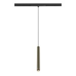 SLV 1008462 GRIP! S, 48V Pendelleuchte, Pendellänge 200cm, 3000 K, 29°, DALI, bronze / schwarz 