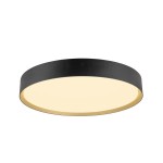 SLV 1008584 DECONA, Wand- und Deckenaufbauleuchte, rund, 2700/3000K, 23W, PHASE, schwarz / gold 