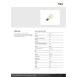 SLV 1008642 LED A60, LED-Leuchtmittel, clear, E27, 4W, 3000K 