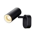 SLV 1008718 NOBLO®, Wand- und Deckenaufbauleuchte, single, rund, 2700K, 6W, PHASE, 32°, schwarz 