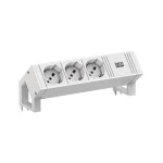 Bachmann 902.3227 Steckdosenleiste DESK2 white 3xP40 