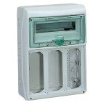 Schneider Electric 13162 Kaedra Leergehäuse 3 Montagestellen für Steckdosen 103x225mm 12+1 TE 