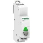 Schneider Electric A9E18038 Drucktaster iPB=1 Schließer Taste grau LED grün 12-48V AC/DC 