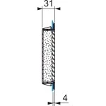 Schneider Electric NSYCAG125LPF Ausgangsgitter-Ausschnitt Kunststoff 125x125mm Außenabmess. 137x117mm IP54 