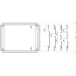 Schneider Electric NSYEC128 Spacial SF-Kabeleinführungsplatte einteilig Clipbefestigung 1200x800mm 