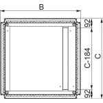 Schneider Electric NSYEC841 Spacial SF-Kabeleinführungsplatte 1 Kabeldurchfür Clipbefest. 800x400mm 