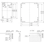 Schneider Electric NSYMF88 Mikroperfür Montageplatte H800xB800m. Öffng. Durchm. 3,6mm auf 12,5mm Abstand 