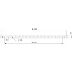 Schneider Electric NSYSDCR10 Spacial SF/SM-Türtraverse 1000-mm-Schrank Verpackungseinheit: 2 Stück 2 Stück 