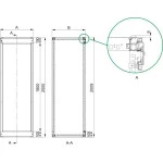 Schneider Electric NSYSF20860M Spacial SF-Schrank mit Fächern fertig montiert 2000x800x600mm 