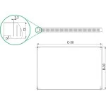 Schneider Electric NSYSVR808 Spacial SF-Dach mit Lüftungsschlitzen 800x800mm 