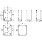 Schneider Electric NSYTBP24198 PC-Geh. IP66 IK08 RAL7035 In.H225B175D80Auß.H241B194D194 undur. PC-Abdeck. H20 