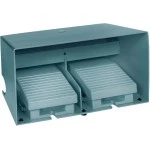 Schneider Electric XPEM3110D Fußschalter Harmony XPE doppelt Metall blau 1-stufig 4Ö+4S IP66 mit Schutzhaube 