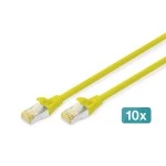 Digitus DK-1644-A-030-Y-10 CAT 6A S/FTP Patchkabel gelb 3 Meter 10 Stück 