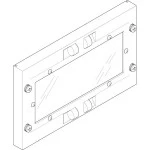 ABN FAS11N Abdeckplatte 250x150mm 1FB/1RE geschlossen mit Sichtscheibe 