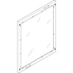 ABN FAS24N Abdeckplatte 500x600mm 2FB/4RE geschlossen mit Sichtscheibe 