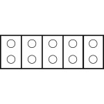 ABN GKL124-5 Anschlußklemmenblock für CU-Leiter bis 95mm² 5-polig für GAG12 