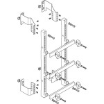 ABN MFSC15963 Sammelschienen-Modul flach 1FB/5RE 185mm mit CU 30x10mm 3-polig EBM 150mm 