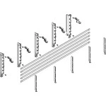 ABN MTSC42515 Sammelschienen-Modul tief 4FB/2RE 40mm mit CU 12x5mm 5-polig EBM 70mm 