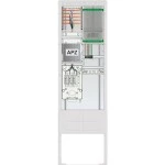 ABN SZ205ZA1503 Zähleranschlusssäule 1 ZP APZ 5pol HLAK 25mm² IP54 ZP-Abd, HAK 