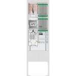 ABN SZ205ZA1513 Zähleranschlusssäule 1 ZP TSG APZ 5pol HLAK 25mm² IP54 ZP-Abd, HAK 