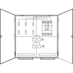 ABN WMS121-55 Wandlermessschrank IP54 By 250A LS3x400A Verdrahtet N+PE 800x800x225mm 5-pol 