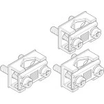 ABN XASKP03 Kontaktprisma für NH00-Leisten 6-70 mm² CU- und ALU-Leiter 3 Stück 