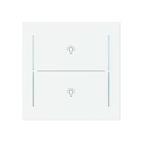 Busch-Jaeger LFBT/A.2.70.11-44m Abdeckung als Taster 2-fach mit Symbol "Beleuchtung" 2CKA006199A0397
